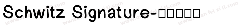 Schwitz Signature字体转换